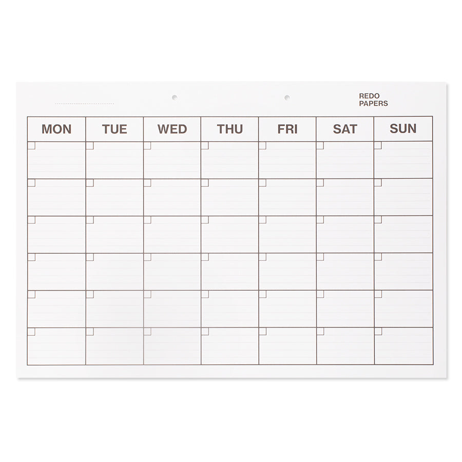 Monthly Planner Pad - Rescued Paper