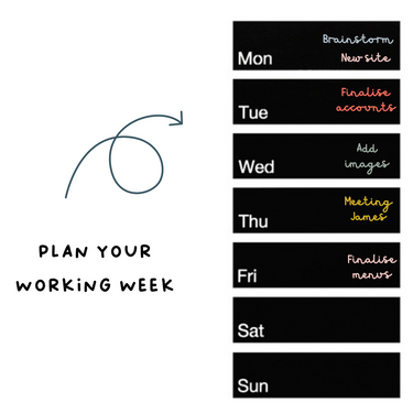 Chalkboard Planner // WEEK TALL