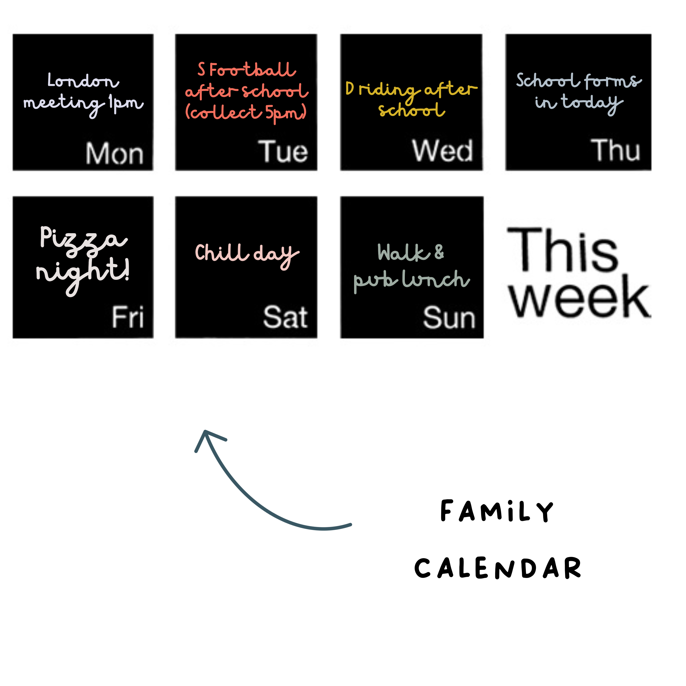 Chalkboard Planner // THIS WEEK