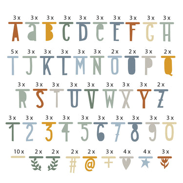 Garland . DIY Letter Banner - Handwriting Style / Naturals