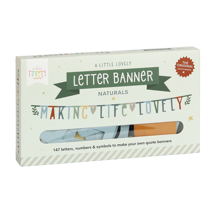 Garland . DIY Letter Banner - Handwriting Style / Naturals