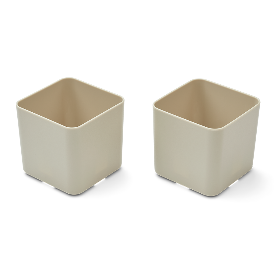 Storage Pot - Set of 2 - 2 sizes / various colours