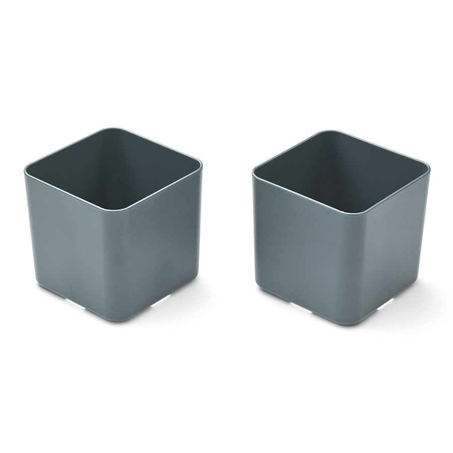 Storage Pot - Set of 2 - 2 sizes / various colours