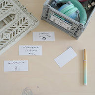 Grid Label Cards // 10 Pack