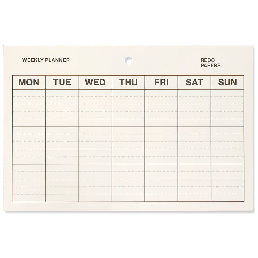 Weekly Planner Pad - Rescued Paper